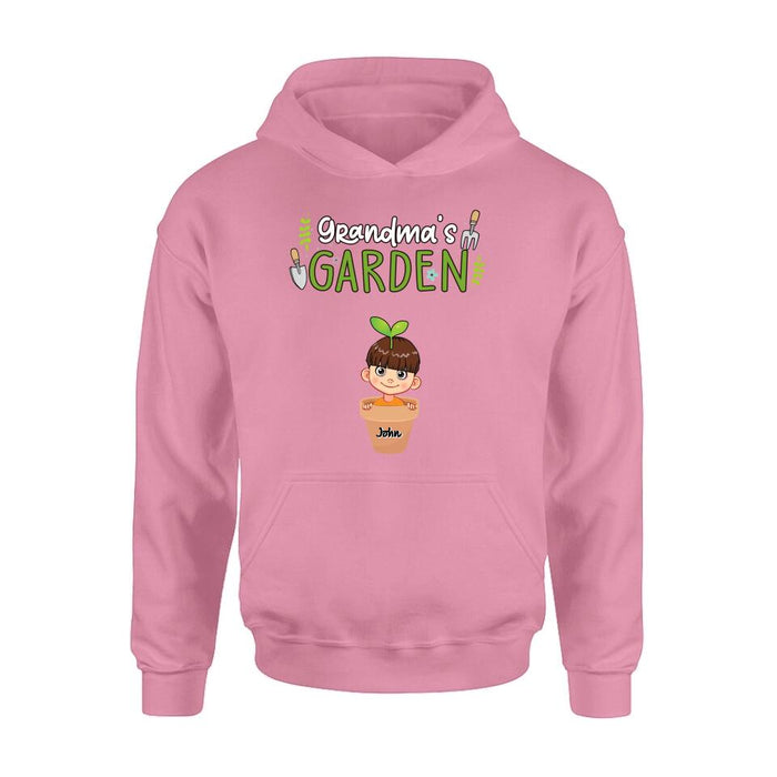 Custom Personalized Grandma's Garden T-Shirt/Long Sleeve/Sweatshirt/Hoodie - Gift Idea For Grandma/ Mother's Day Gift - Up to 10 Kids