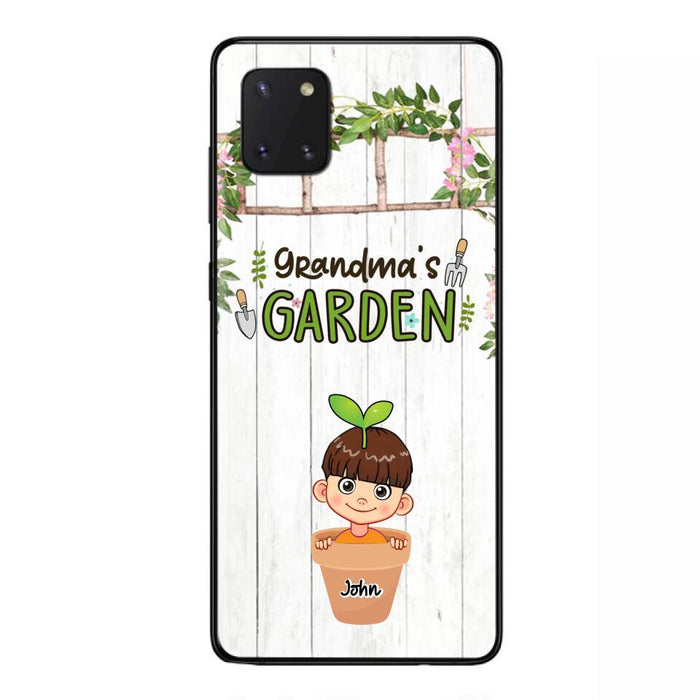 Custom Personalized Grandma's Garden Phone Case - Gift Idea For Grandma/ Mother's Day Gift - Up to 10 Kids - Case For iPhone And Samsung