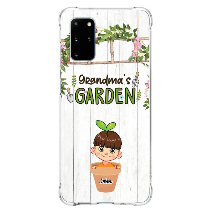 Custom Personalized Grandma's Garden Phone Case - Gift Idea For Grandma/ Mother's Day Gift - Up to 10 Kids - Case For iPhone And Samsung