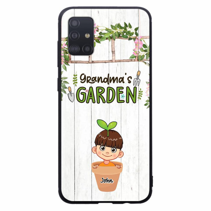 Custom Personalized Grandma's Garden Phone Case - Gift Idea For Grandma/ Mother's Day Gift - Up to 10 Kids - Case For iPhone And Samsung