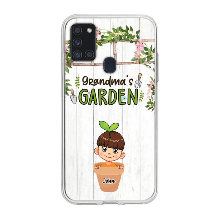 Custom Personalized Grandma's Garden Phone Case - Gift Idea For Grandma/ Mother's Day Gift - Up to 10 Kids - Case For iPhone And Samsung