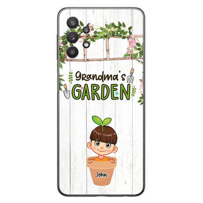 Custom Personalized Grandma's Garden Phone Case - Gift Idea For Grandma/ Mother's Day Gift - Up to 10 Kids - Case For iPhone And Samsung