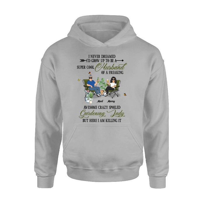 Customer Personalized Plantaholic Shirt/Long sleeve/Sweatshirt/Hoodie - Gift for Gardeners, Gardening Lover - I Garden So I Don't Choke People Save A Life Send Mulch