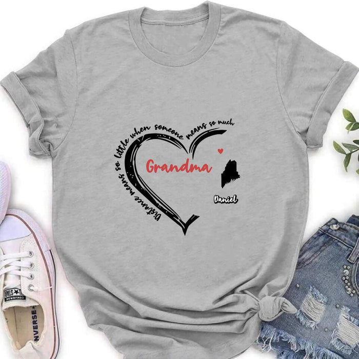 Custom Personalized Grandma T-Shirt/Long Sleeve/Sweatshirt/Hoodie - Up to 6 Kids - Mother's Day Gift For Grandma - Home Is Where We Are Together