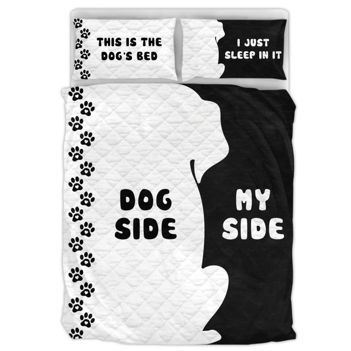 Custom Personalized Dog Quilt Bed Sets - Gift Idea For Dog Lovers/Mother's Day/Father's Day - This Is The Dog's Bed I Just Sleep In It