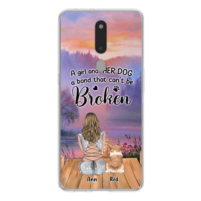 Custom Personalized Dog Mom Phone Case - Upto 4 Dogs - Mother's Day Gift Idea for Dog Lovers - A Girl And Her Dog A Bond That Can't Be Broken - Case for Xiaomi/Huawei/Oppo