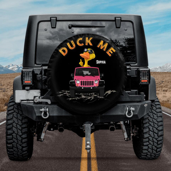 Custom Personalized Off-road Ducking Spare Tire Cover - Gift Idea For Off-road Lover/Duck Lover - Duck Me