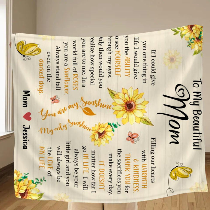 Custom Personalized To My Mom Quilt/Single Layer Fleece Blanket - Gift Idea For Mother's Day - You Will Always Be The Love Of My Life