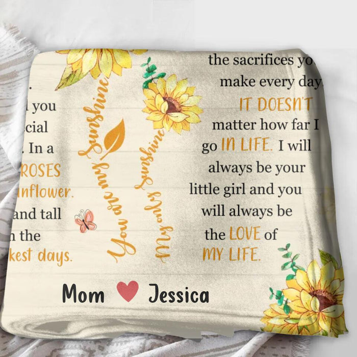 Custom Personalized To My Mom Quilt/Single Layer Fleece Blanket - Gift Idea For Mother's Day - You Will Always Be The Love Of My Life