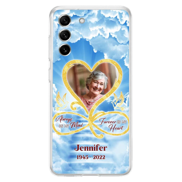 Custom Personalized Memorial Dog Phone Case - Upload Photo - Memorial Gift Idea For Dog Owners/ Dog Lovers - Your Wings Were Ready But My Heart Was Not - Case for iPhone/Samsung