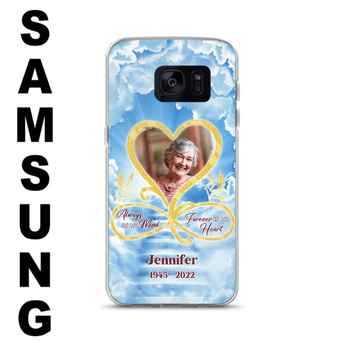 Custom Personalized Memorial Dog Phone Case - Upload Photo - Memorial Gift Idea For Dog Owners/ Dog Lovers - Your Wings Were Ready But My Heart Was Not - Case for iPhone/Samsung