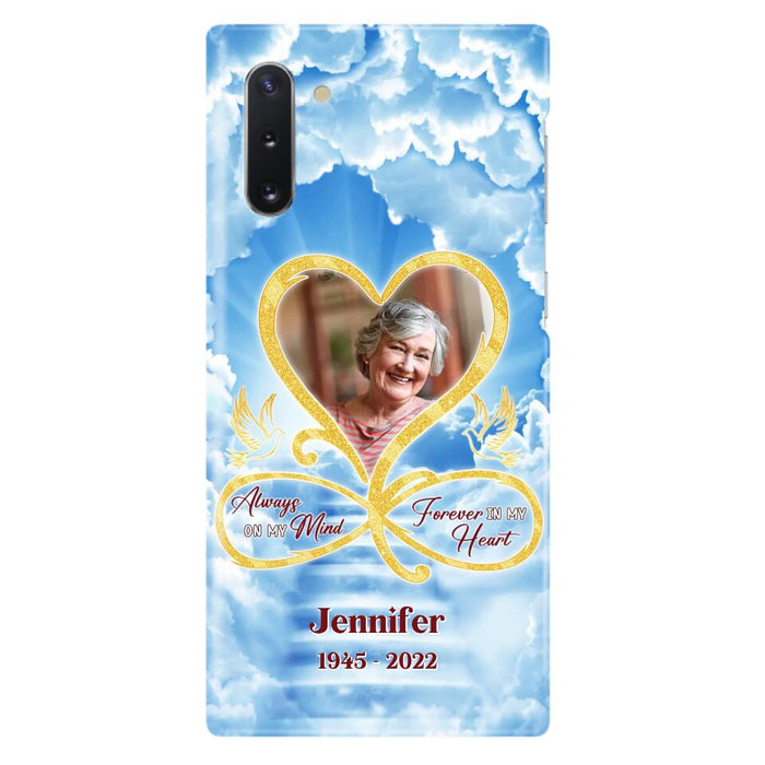 Custom Personalized Memorial Dog Phone Case - Upload Photo - Memorial Gift Idea For Dog Owners/ Dog Lovers - Your Wings Were Ready But My Heart Was Not - Case for iPhone/Samsung