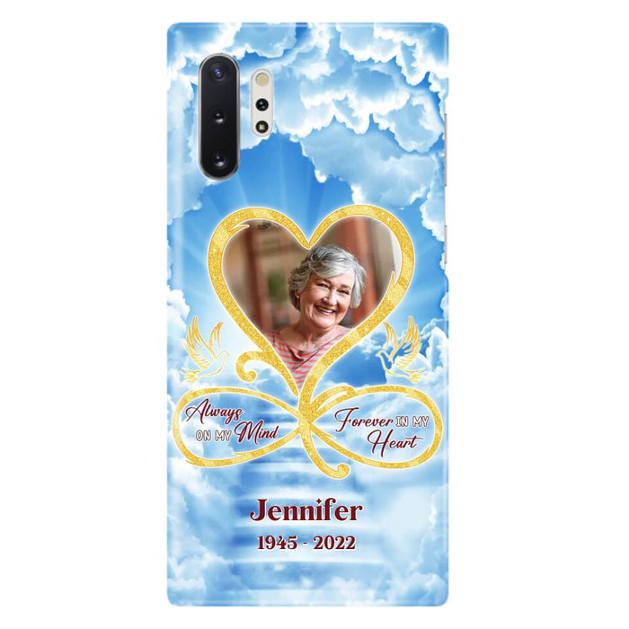 Custom Personalized Memorial Dog Phone Case - Upload Photo - Memorial Gift Idea For Dog Owners/ Dog Lovers - Your Wings Were Ready But My Heart Was Not - Case for iPhone/Samsung