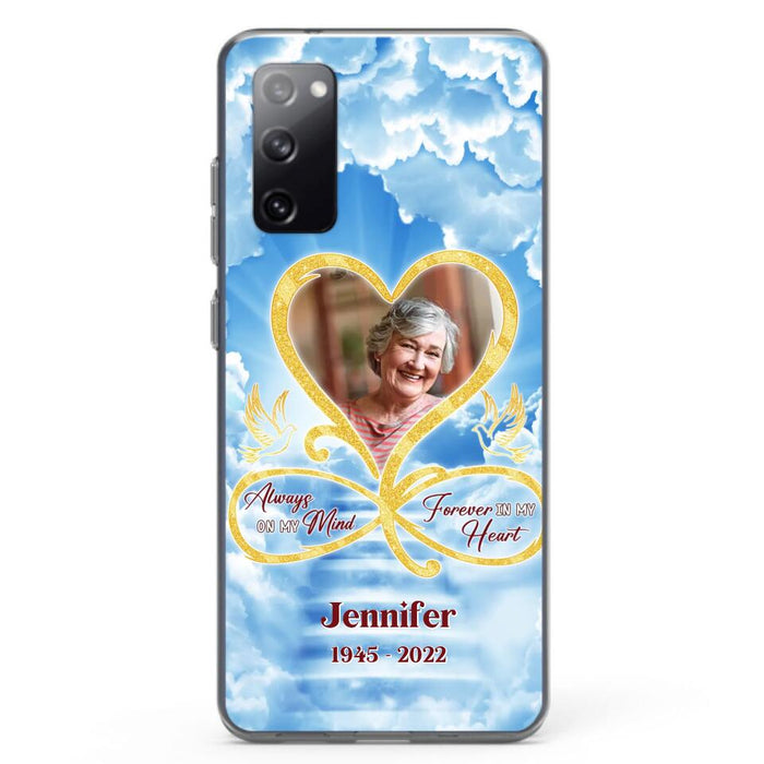 Custom Personalized Memorial Dog Phone Case - Upload Photo - Memorial Gift Idea For Dog Owners/ Dog Lovers - Your Wings Were Ready But My Heart Was Not - Case for iPhone/Samsung