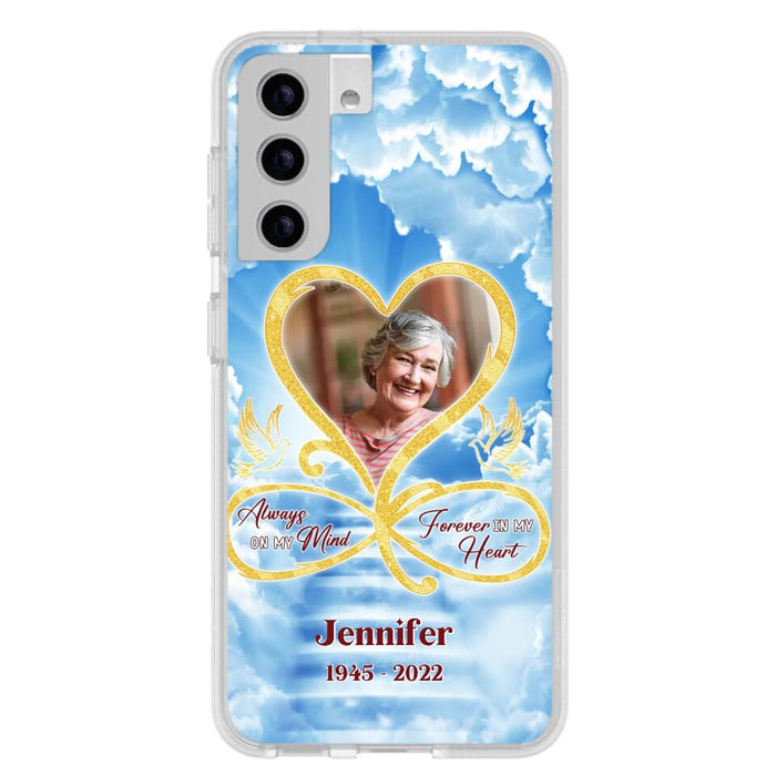 Custom Personalized Memorial Dog Phone Case - Upload Photo - Memorial Gift Idea For Dog Owners/ Dog Lovers - Your Wings Were Ready But My Heart Was Not - Case for iPhone/Samsung