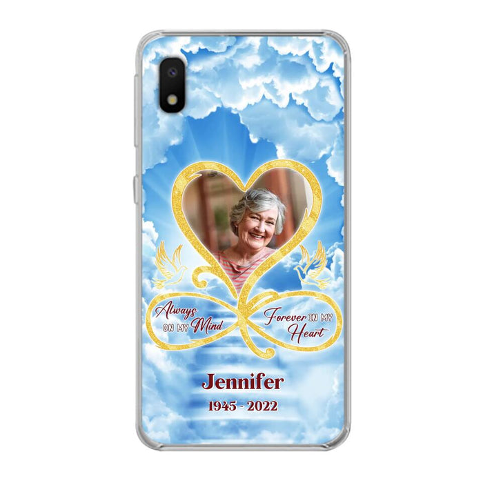 Custom Personalized Memorial Dog Phone Case - Upload Photo - Memorial Gift Idea For Dog Owners/ Dog Lovers - Your Wings Were Ready But My Heart Was Not - Case for iPhone/Samsung