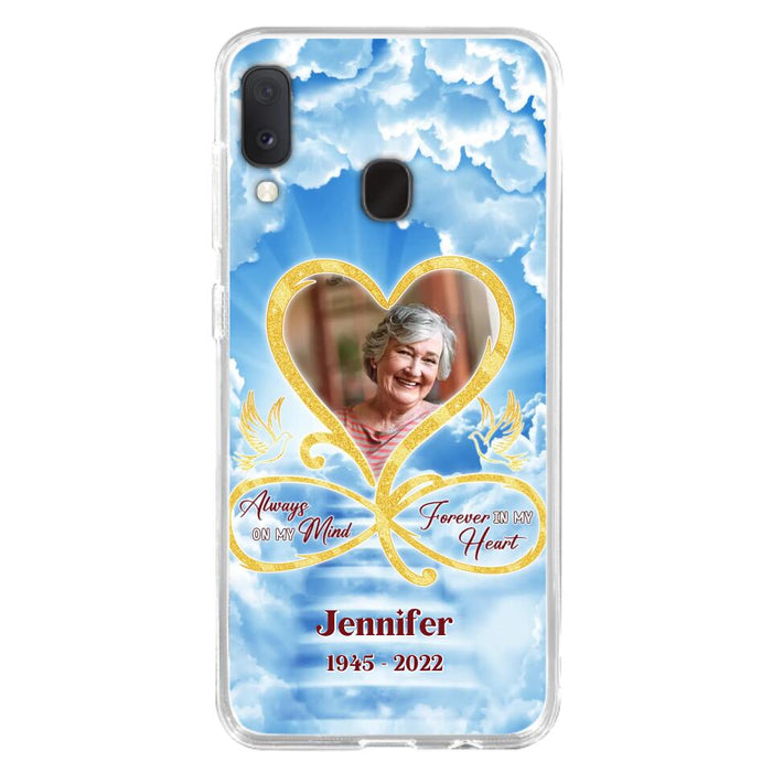 Custom Personalized Memorial Dog Phone Case - Upload Photo - Memorial Gift Idea For Dog Owners/ Dog Lovers - Your Wings Were Ready But My Heart Was Not - Case for iPhone/Samsung