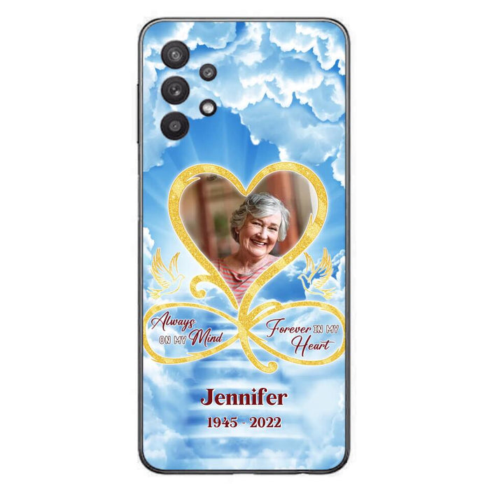 Custom Personalized Memorial Dog Phone Case - Upload Photo - Memorial Gift Idea For Dog Owners/ Dog Lovers - Your Wings Were Ready But My Heart Was Not - Case for iPhone/Samsung