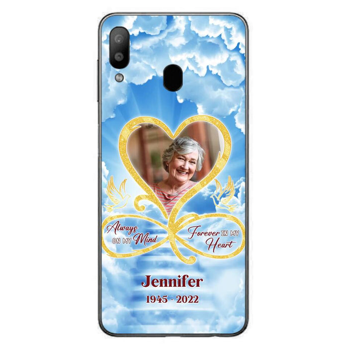 Custom Personalized Memorial Dog Phone Case - Upload Photo - Memorial Gift Idea For Dog Owners/ Dog Lovers - Your Wings Were Ready But My Heart Was Not - Case for iPhone/Samsung