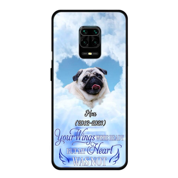 Custom Personalized Memorial Dog Phone Case - Upload Photo - Memorial Gift Idea For Dog Owners/ Dog Lovers - Your Wings Were Ready But My Heart Was Not - Case for Xiaomi/Huawei/Oppo