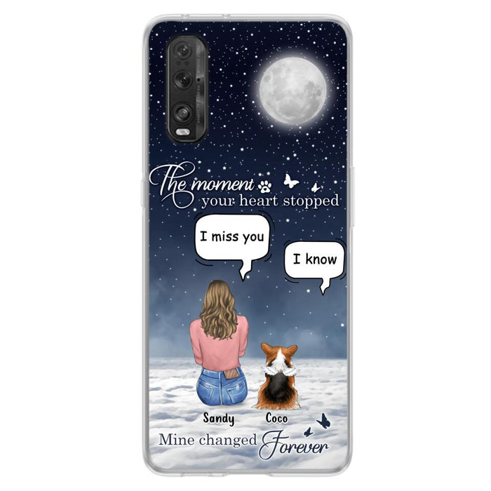 Custom Personalized Memorial Pet Phone Case - Memorial Gift Idea For Dog Owners/Mother's Day - The Moment Your Heart Stopped Mine Changed Forever - Case for Xiaomi/Huawei/Oppo