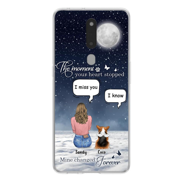 Custom Personalized Memorial Pet Phone Case - Memorial Gift Idea For Dog Owners/Mother's Day - The Moment Your Heart Stopped Mine Changed Forever - Case for Xiaomi/Huawei/Oppo