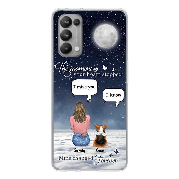 Custom Personalized Memorial Pet Phone Case - Memorial Gift Idea For Dog Owners/Mother's Day - The Moment Your Heart Stopped Mine Changed Forever - Case for Xiaomi/Huawei/Oppo