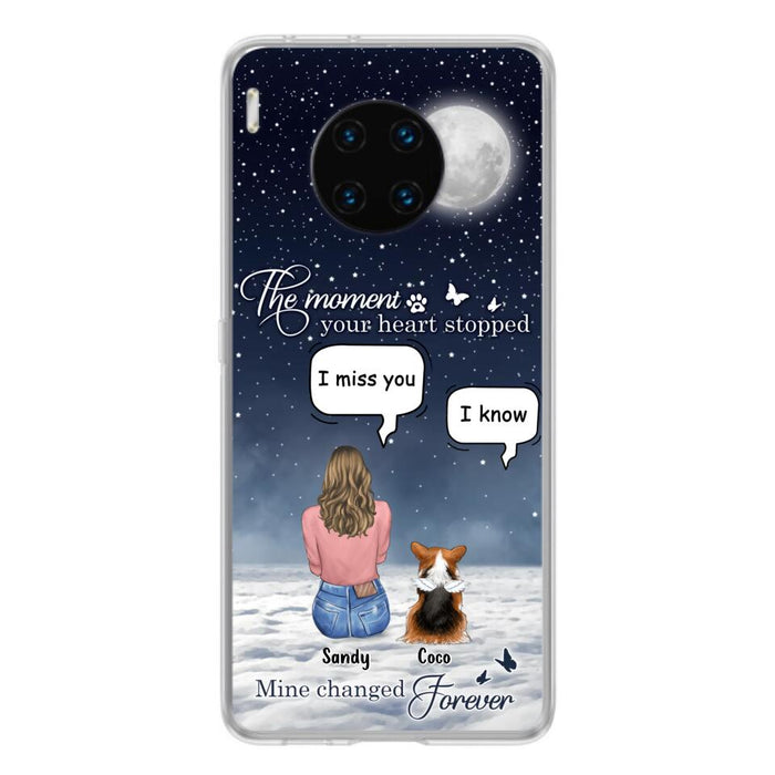 Custom Personalized Memorial Pet Phone Case - Memorial Gift Idea For Dog Owners/Mother's Day - The Moment Your Heart Stopped Mine Changed Forever - Case for Xiaomi/Huawei/Oppo