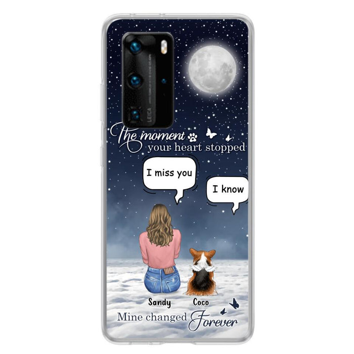 Custom Personalized Memorial Pet Phone Case - Memorial Gift Idea For Dog Owners/Mother's Day - The Moment Your Heart Stopped Mine Changed Forever - Case for Xiaomi/Huawei/Oppo