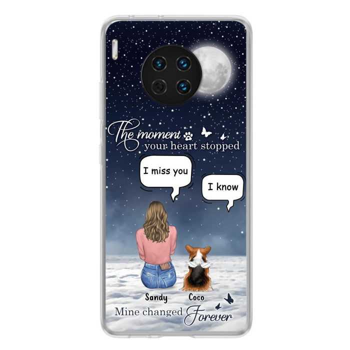 Custom Personalized Memorial Pet Phone Case - Memorial Gift Idea For Dog Owners/Mother's Day - The Moment Your Heart Stopped Mine Changed Forever - Case for Xiaomi/Huawei/Oppo