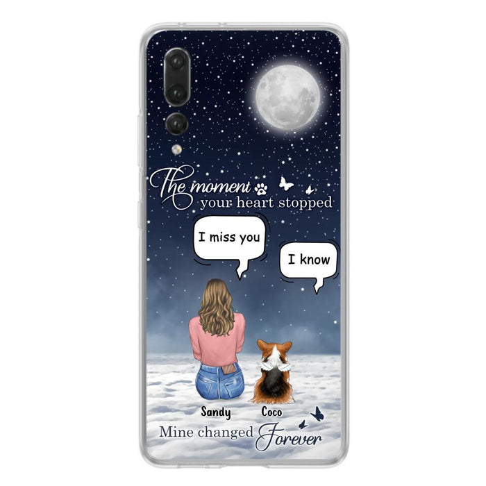 Custom Personalized Memorial Pet Phone Case - Memorial Gift Idea For Dog Owners/Mother's Day - The Moment Your Heart Stopped Mine Changed Forever - Case for Xiaomi/Huawei/Oppo