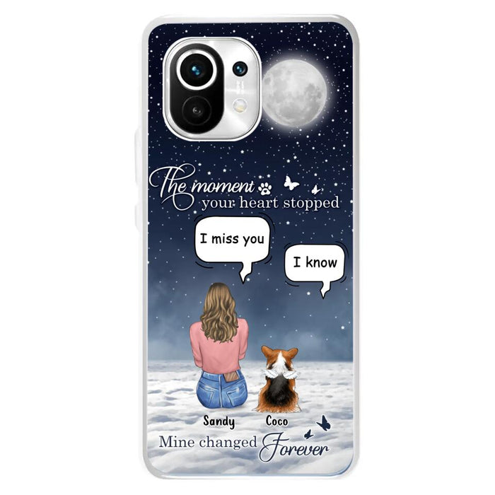 Custom Personalized Memorial Pet Phone Case - Memorial Gift Idea For Dog Owners/Mother's Day - The Moment Your Heart Stopped Mine Changed Forever - Case for Xiaomi/Huawei/Oppo