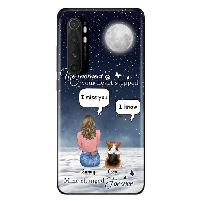 Custom Personalized Memorial Pet Phone Case - Memorial Gift Idea For Dog Owners/Mother's Day - The Moment Your Heart Stopped Mine Changed Forever - Case for Xiaomi/Huawei/Oppo