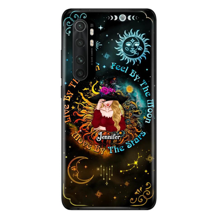 Custom Personalized Witch Phone Case - Gift Idea For Halloween/Witch Lovers - Live By The Sun Feel By The Moon Move By The Stars - Case For Oppo, Xiaomi & Huawei