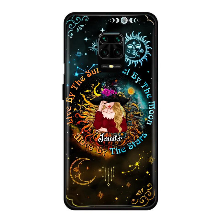 Custom Personalized Witch Phone Case - Gift Idea For Halloween/Witch Lovers - Live By The Sun Feel By The Moon Move By The Stars - Case For Oppo, Xiaomi & Huawei