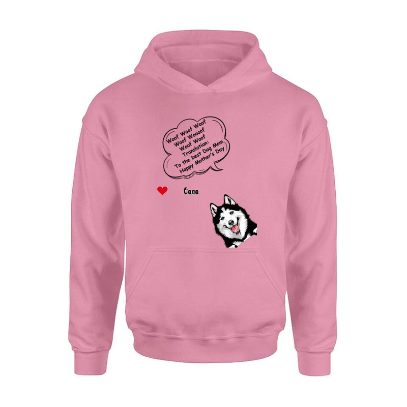Personalized Dog Shirt/Hoodie/Long sleeve/Sweatshirt - Gift Idea For Father's Day/Mother's Day/Dog Lovers - Up to 6 Dogs - To The Best Dog Mom Happy Mother's Day