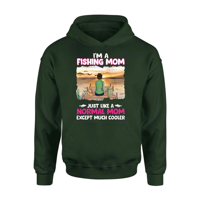 Custom Personalized Fishing Mom T-Shirt/Long Sleeve/Sweatshirt/Hoodie - Mother's Day Gift Idea For Fishing Lovers - I'm A Fishing Mom