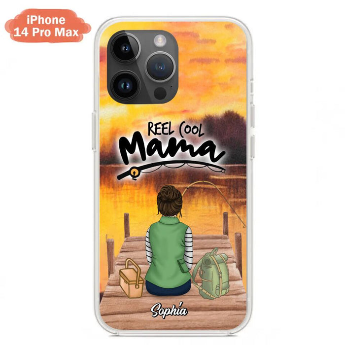 Custom Personalized Fishing Mom Phone Case - Mother's Day Gift Idea For Fishing Lovers - Reel Cool Mama - Case for iPhone/Samsung