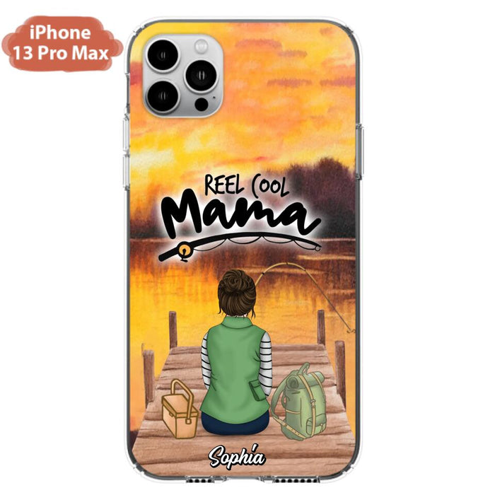 Custom Personalized Fishing Mom Phone Case - Mother's Day Gift Idea For Fishing Lovers - Reel Cool Mama - Case for iPhone/Samsung