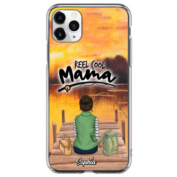 Custom Personalized Fishing Mom Phone Case - Mother's Day Gift Idea For Fishing Lovers - Reel Cool Mama - Case for iPhone/Samsung