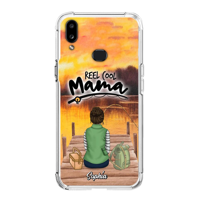 Custom Personalized Fishing Mom Phone Case - Mother's Day Gift Idea For Fishing Lovers - Reel Cool Mama - Case for iPhone/Samsung