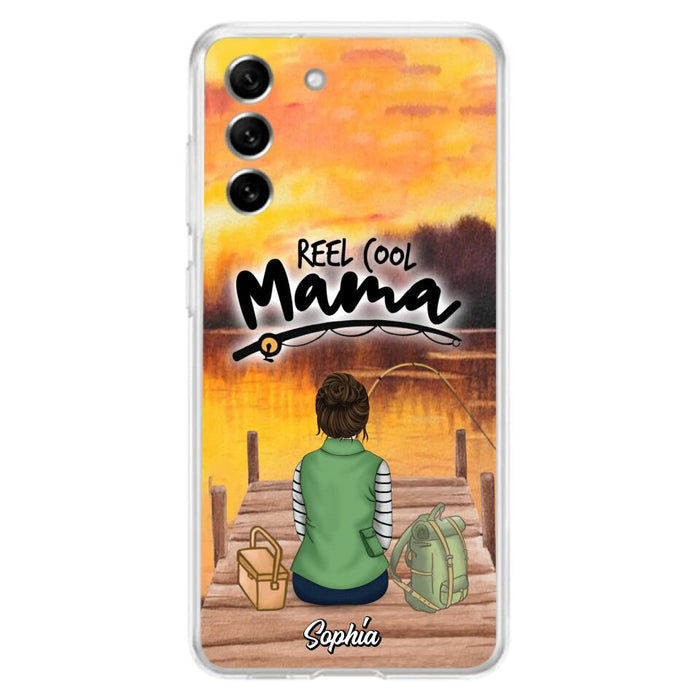 Custom Personalized Fishing Mom Phone Case - Mother's Day Gift Idea For Fishing Lovers - Reel Cool Mama - Case for iPhone/Samsung