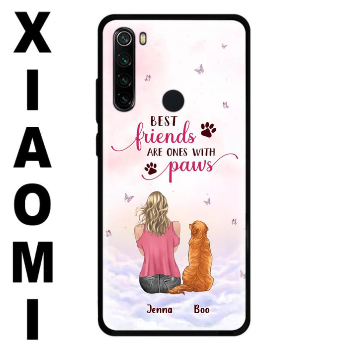 Custom Personalized Dog Mom Phone Case - Upto 5 Dogs - Mother's Day Gift Idea For Dog Lovers - Best Friends Are Ones With Paws - Case for Xiaomi/Oppo/Huawei