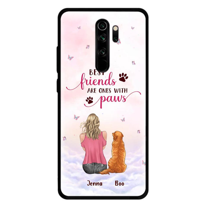 Custom Personalized Dog Mom Phone Case - Upto 5 Dogs - Mother's Day Gift Idea For Dog Lovers - Best Friends Are Ones With Paws - Case for Xiaomi/Oppo/Huawei