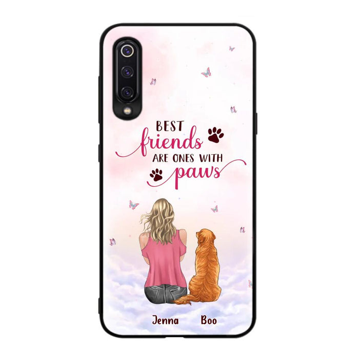 Custom Personalized Dog Mom Phone Case - Upto 5 Dogs - Mother's Day Gift Idea For Dog Lovers - Best Friends Are Ones With Paws - Case for Xiaomi/Oppo/Huawei