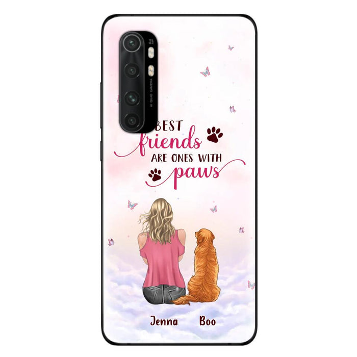 Custom Personalized Dog Mom Phone Case - Upto 5 Dogs - Mother's Day Gift Idea For Dog Lovers - Best Friends Are Ones With Paws - Case for Xiaomi/Oppo/Huawei