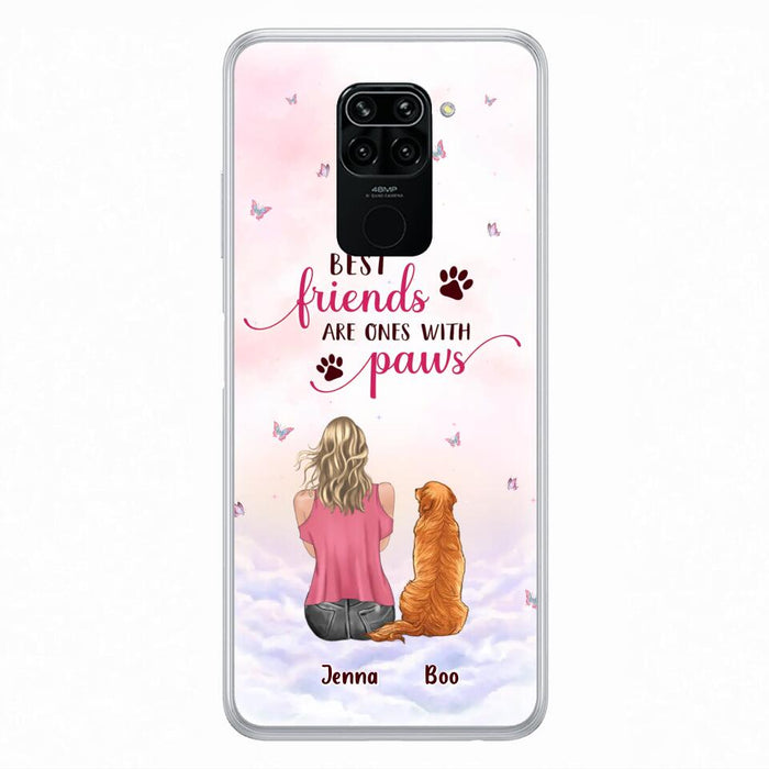 Custom Personalized Dog Mom Phone Case - Upto 5 Dogs - Mother's Day Gift Idea For Dog Lovers - Best Friends Are Ones With Paws - Case for Xiaomi/Oppo/Huawei