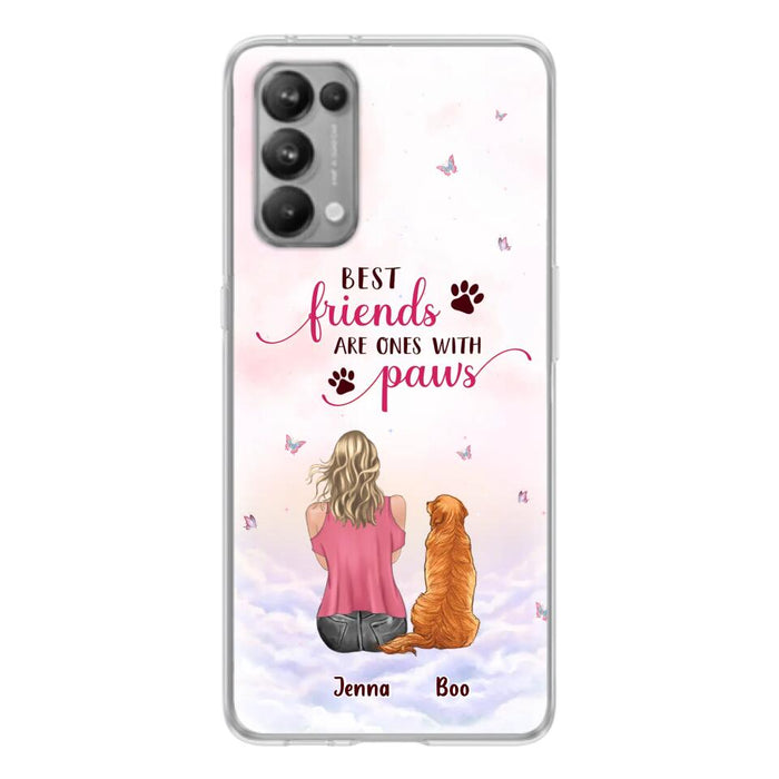 Custom Personalized Dog Mom Phone Case - Upto 5 Dogs - Mother's Day Gift Idea For Dog Lovers - Best Friends Are Ones With Paws - Case for Xiaomi/Oppo/Huawei