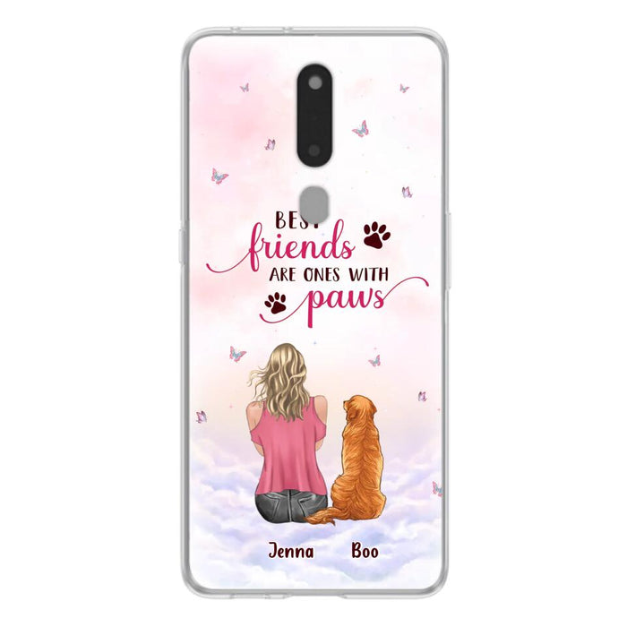 Custom Personalized Dog Mom Phone Case - Upto 5 Dogs - Mother's Day Gift Idea For Dog Lovers - Best Friends Are Ones With Paws - Case for Xiaomi/Oppo/Huawei