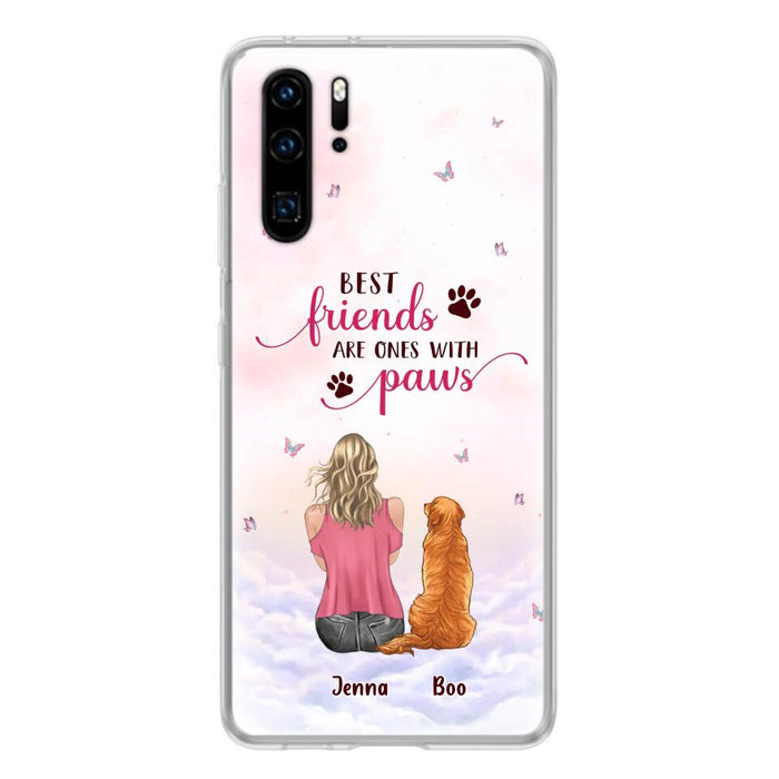 Custom Personalized Dog Mom Phone Case - Upto 5 Dogs - Mother's Day Gift Idea For Dog Lovers - Best Friends Are Ones With Paws - Case for Xiaomi/Oppo/Huawei